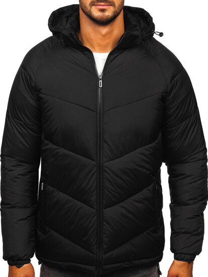 Homme Blouson d'hiver matelassé Noir Bolf 31M5058