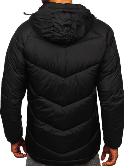 Homme Blouson d'hiver matelassé Noir Bolf 31M5058