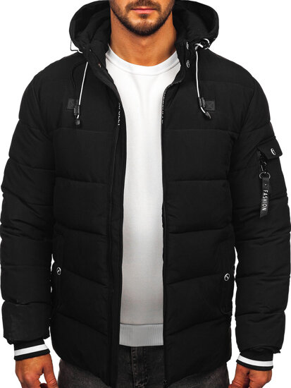 Homme Blouson d'hiver matelassé Noir Bolf 57M7502