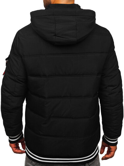 Homme Blouson d'hiver matelassé Noir Bolf 62M9517