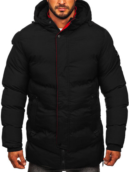 Homme Blouson d'hiver matelassé Noir Bolf 7330