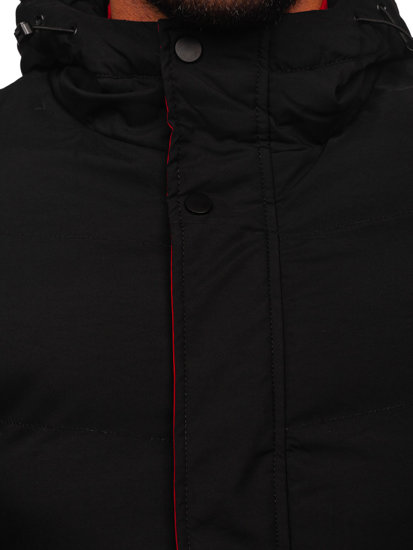 Homme Blouson d'hiver matelassé Noir Bolf 7330