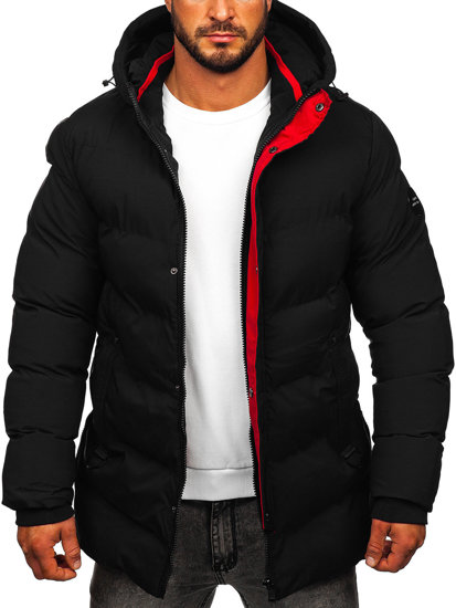 Homme Blouson d'hiver matelassé Noir Bolf 7330