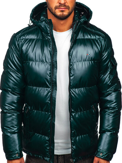 Homme Blouson d'hiver matelassé oversize Vert Bolf EX2138B