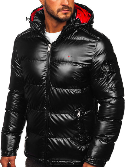 Homme Blouson d'hiver matelassée oversize Noir Bolf EX2138B