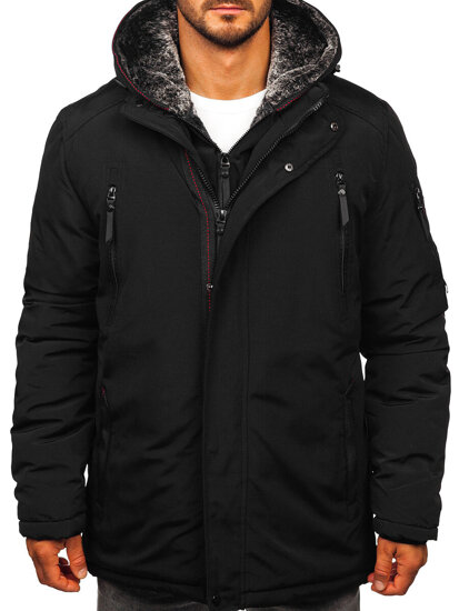 Homme Blouson d'hiver parka Noir Bolf 5M3128