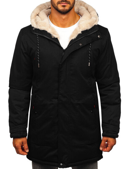 Homme Blouson d'hiver parka Noir Bolf 5M3132