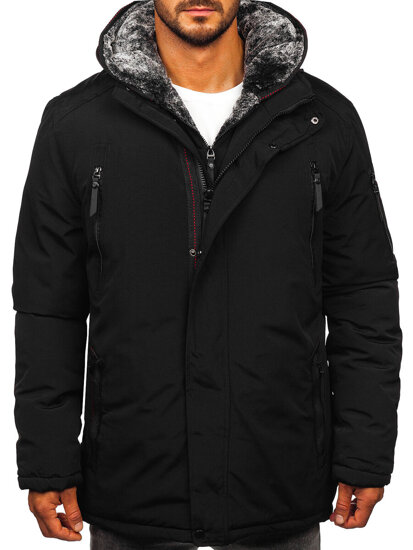 Homme Blouson d'hiver parka Noir Bolf 5M3221