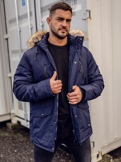 Homme Blouson d'hiver parka alaska Encre Bolf WX032DA