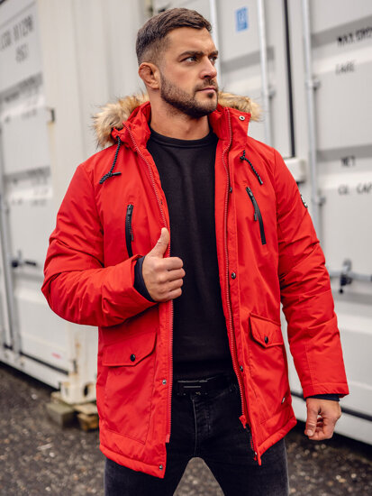 Homme Blouson d'hiver parka alaska Rouge Bolf WX032AA