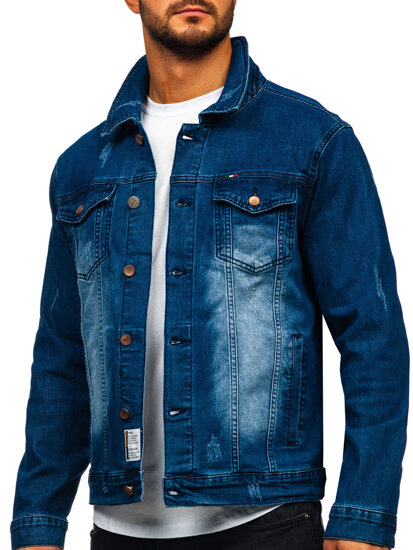 Homme Blouson en jean Bleu foncé Bolf MJ525BS