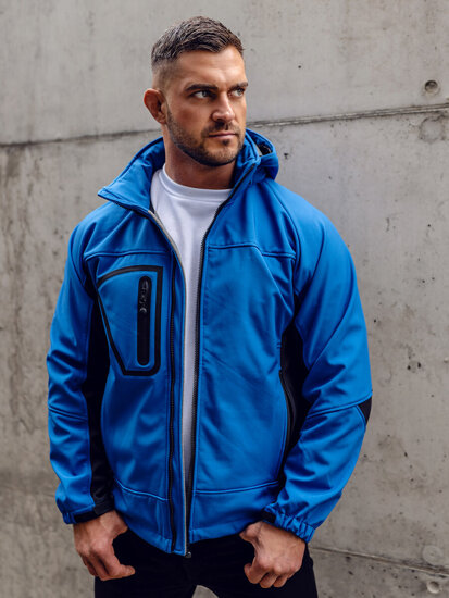 Homme Blouson softshell Bleu Bolf T019A