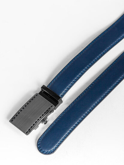 Homme Ceinture en cuir Bleu foncé Bolf C005