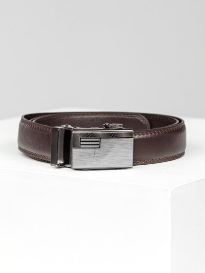 Homme Ceinture en cuir Marron Bolf C011