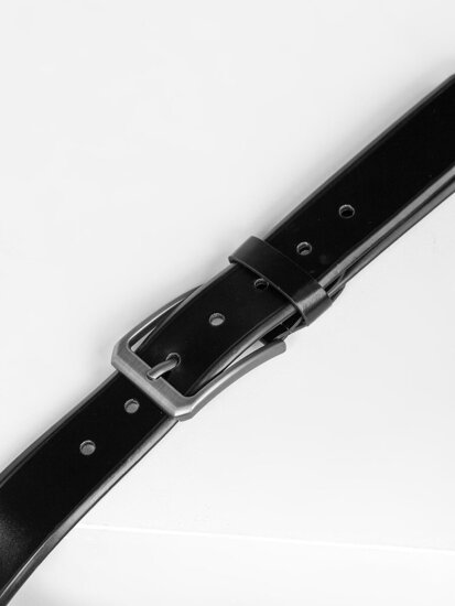 Homme Ceinture en cuir Noir Bolf 831-3