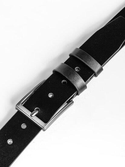 Homme Ceinture en cuir Noir Bolf 831