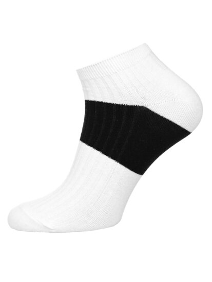 Homme Chaussettes basses Blanc-Noir Bolf M082-5P 5 PACK