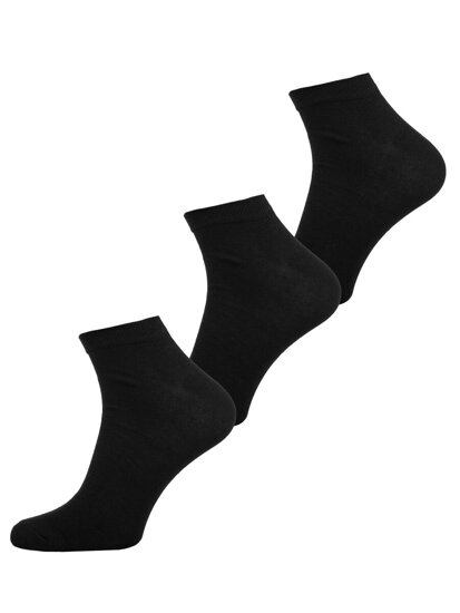 Homme Chaussettes basses Noir Bolf N3101-3P 3 PACK