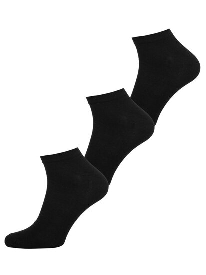 Homme Chaussettes basses Noir Bolf N3115C-3P 3 PACK