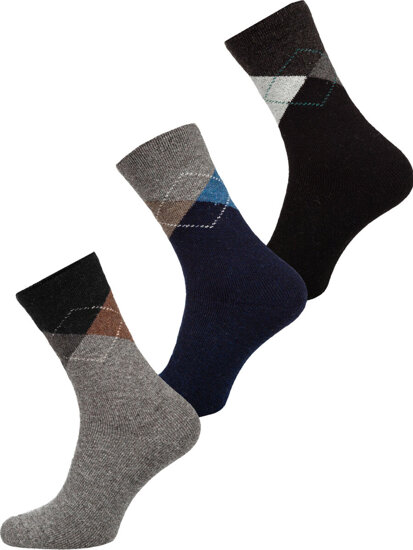 Homme Chaussettes d'hiver Multicolore Bolf M851-3-3P 3PACK