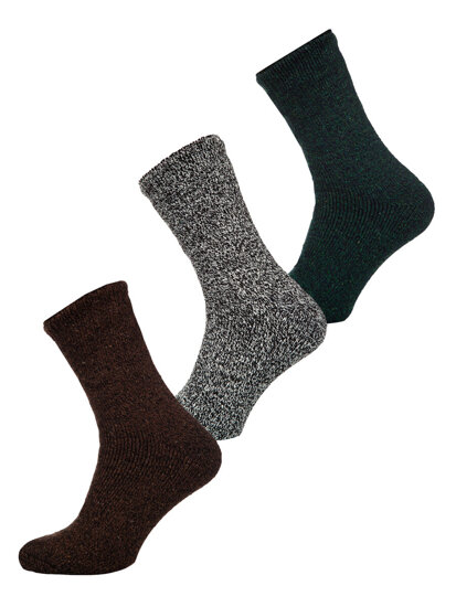 Homme Chaussettes thermiques épaisses d'hiver Multicolore-4 Bolf A8990-2-3P 3PACK