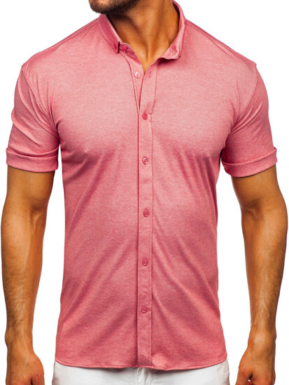 Homme Chemise à manches courtes Rose Bolf 2005