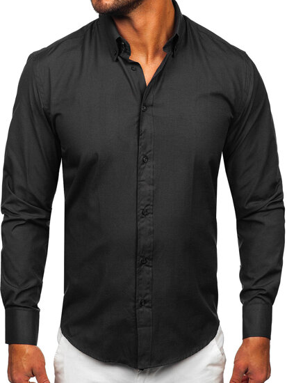 Homme Chemise élégante à manches longues Graphite Bolf 5821-1