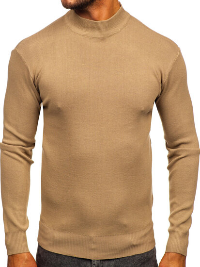 Homme Col roulé basique Beige Bolf H2402