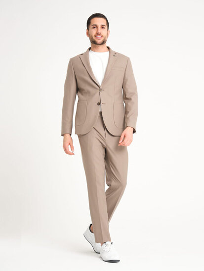 Homme Costume Beige Bolf 01