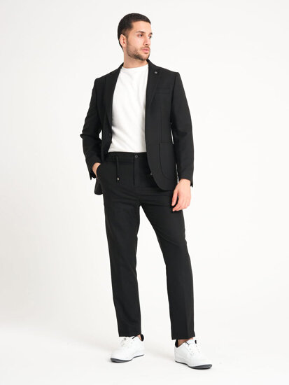 Homme Costume Noir Bolf 01