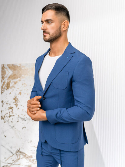 Homme Costume casual Bleu Bolf 21