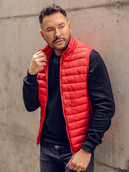 Homme Gilet matelassé Rouge Bolf HDL88001A