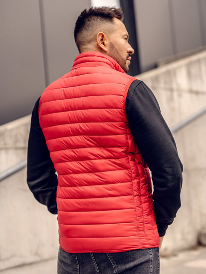 Homme Gilet matelassé Rouge Bolf LY32A