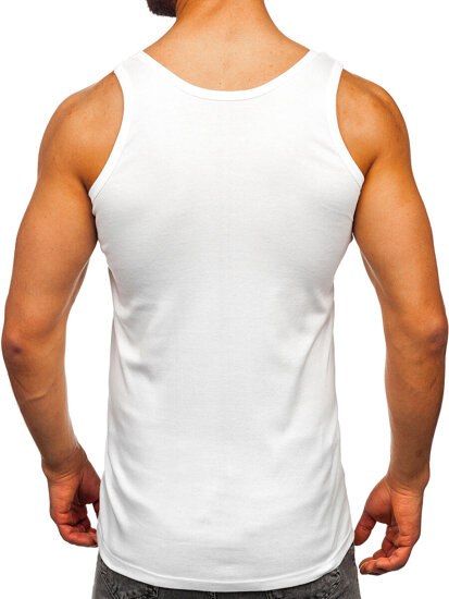 Homme Maillot de corps basique Blanc Bolf 6000