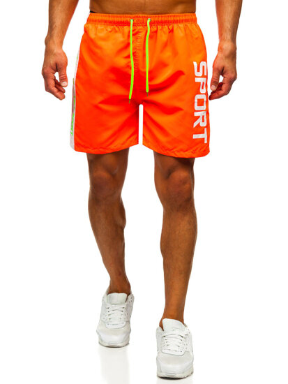 Homme Maillots de bain Orange Bolf HN109