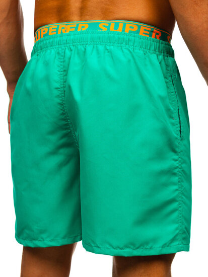 Homme Maillots de bain Vert foncé Bolf HN122