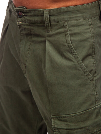 Homme Pantalon cargo Khaki Bolf 77323