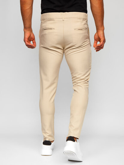 Homme Pantalon chino en matériau Beige Bolf 0059