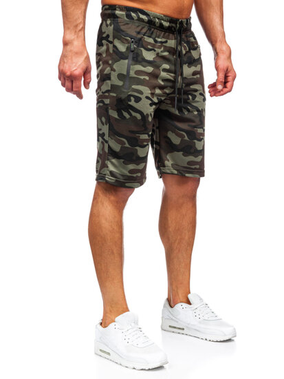 Homme Pantalon court camo Khaki Bolf JX865