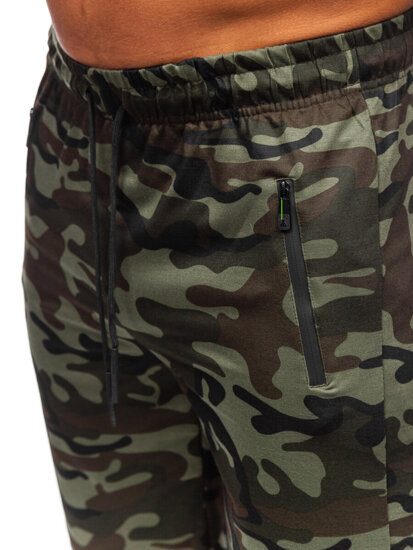 Homme Pantalon court camo Khaki Bolf JX865