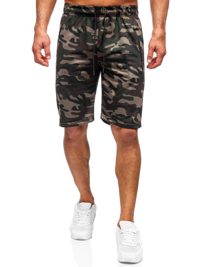 Homme Pantalon court camo Vert foncé Bolf JX862