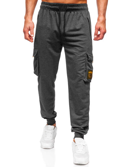 Homme Pantalon de jogging cargo Anthracite Bolf JX6359