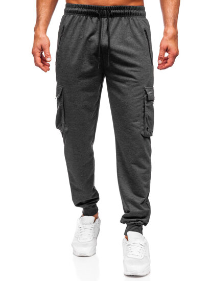 Homme Pantalon de jogging cargo Anthracite Bolf JX6360