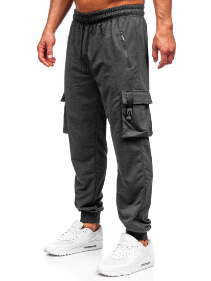 Homme Pantalon de jogging cargo Anthracite Bolf JX6362