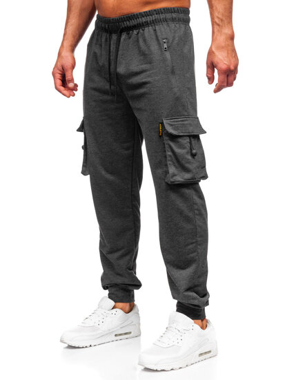 Homme Pantalon de jogging cargo Anthracite Bolf JX6363