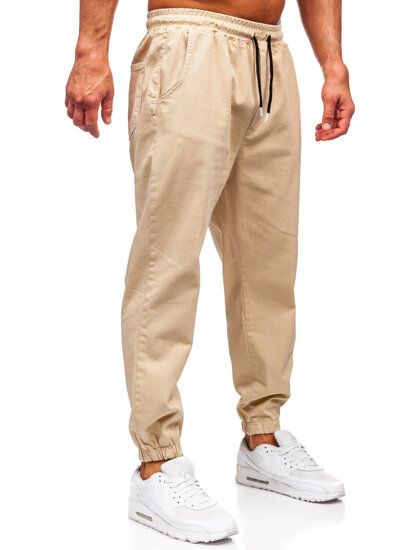 Homme Pantalon de jogging cargo Beige Bolf 001