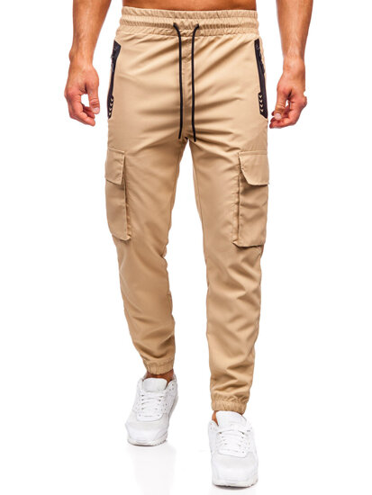 Homme Pantalon de jogging cargo Beige Bolf HSS297