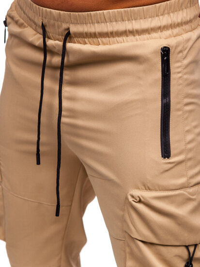 Homme Pantalon de jogging cargo Beige Bolf HSS299