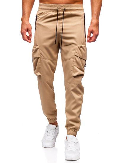 Homme Pantalon de jogging cargo Beige Bolf HSS299