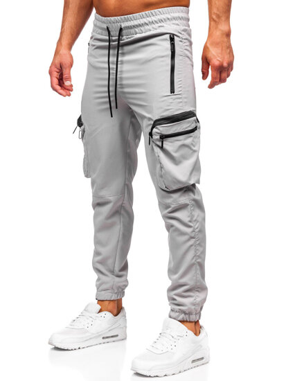 Homme Pantalon de jogging cargo Gris Bolf HSS296